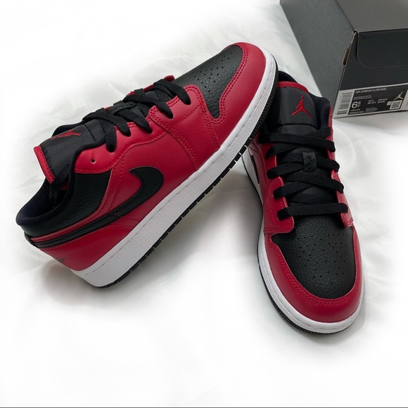 AIR JORDAN 1 LOW GYM RED / BLACK - Picture 10 of 14